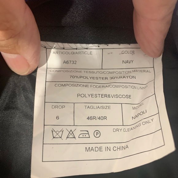 Berragamo Navy Men’s Suit - Picture 4 of 12